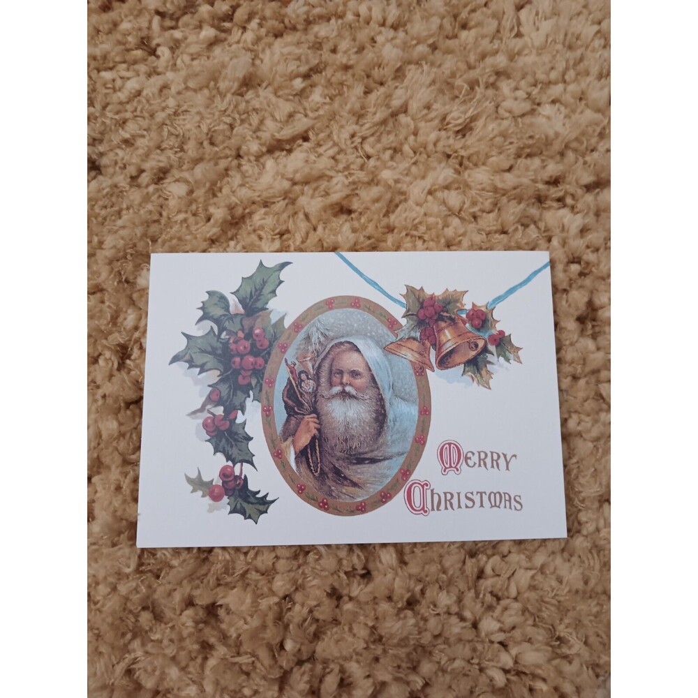 UNUSED Postcard  Santa Claus With Toy Bag A Merry Christmas Current, INC.
